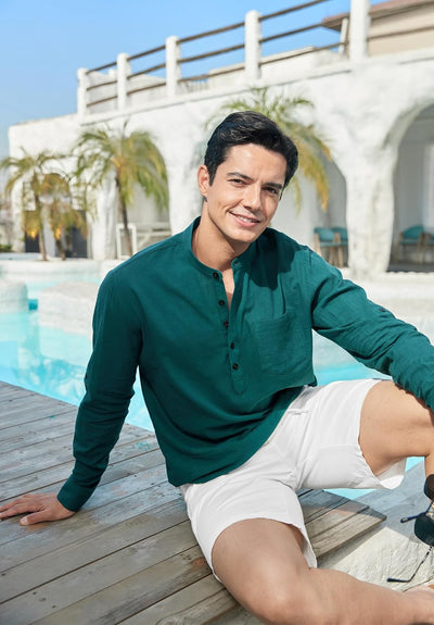 Stan katoenen overhemd met lange mouwen - casual en lichtgewicht