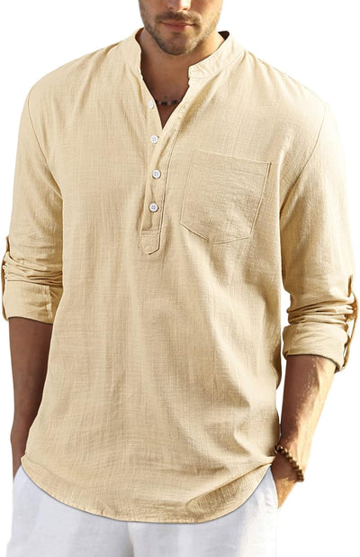 Stan katoenen overhemd met lange mouwen - casual en lichtgewicht