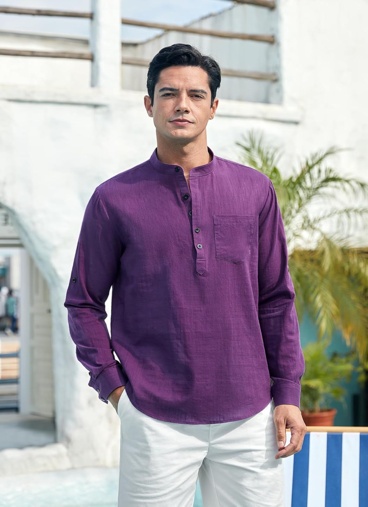 Stan katoenen overhemd met lange mouwen - casual en lichtgewicht