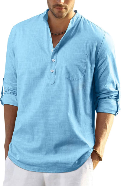 Stan katoenen overhemd met lange mouwen - casual en lichtgewicht