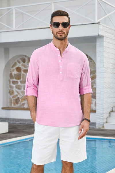 Stan katoenen overhemd met lange mouwen - casual en lichtgewicht