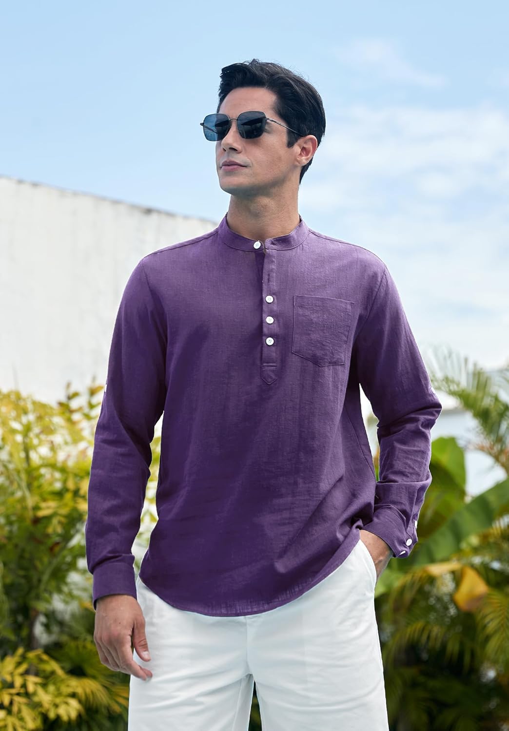 Stan katoenen overhemd met lange mouwen - casual en lichtgewicht