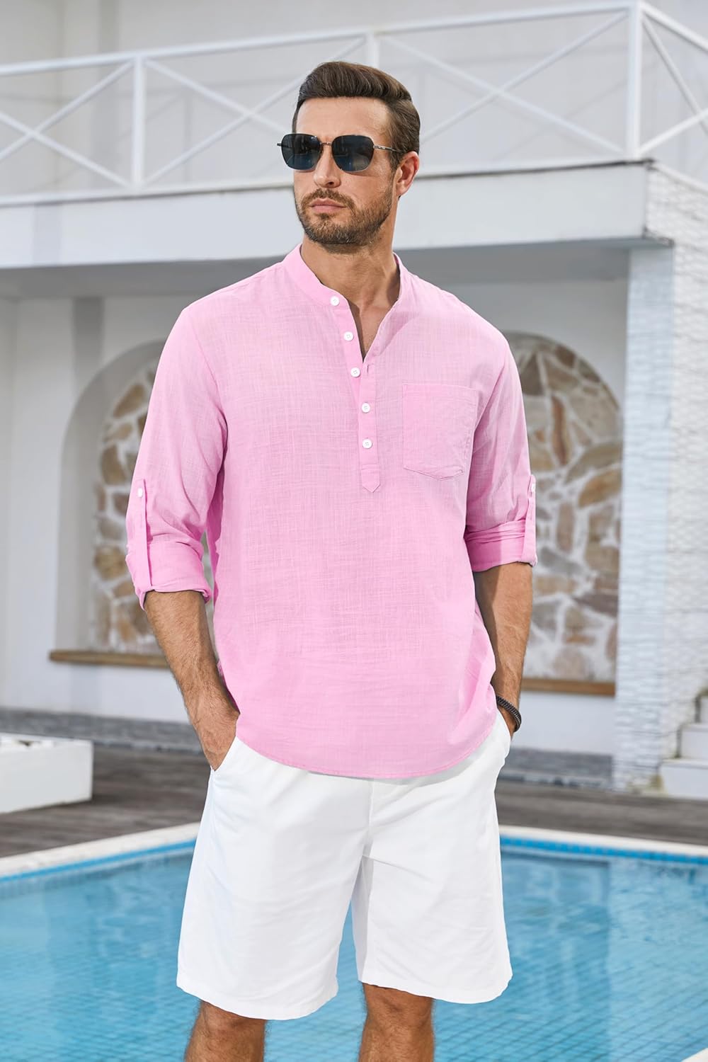 Stan katoenen overhemd met lange mouwen - casual en lichtgewicht