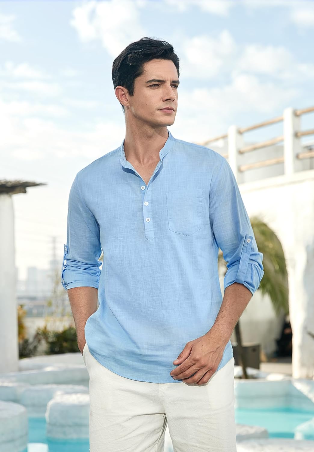 Stan katoenen overhemd met lange mouwen - casual en lichtgewicht