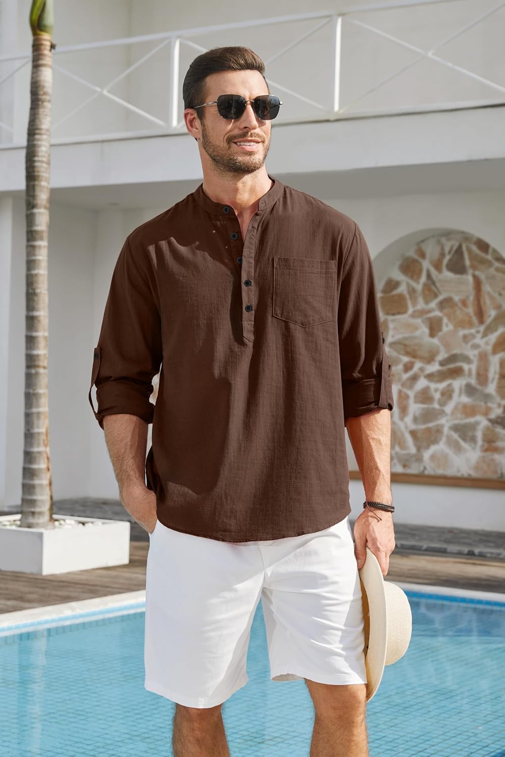 Stan katoenen overhemd met lange mouwen - casual en lichtgewicht