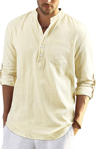 Stan katoenen overhemd met lange mouwen - casual en lichtgewicht