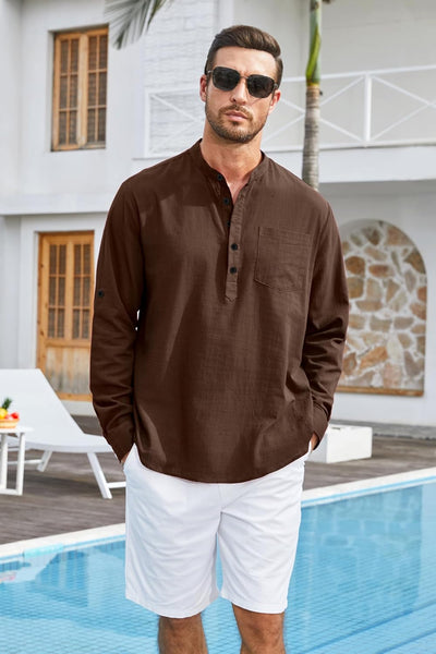 Stan katoenen overhemd met lange mouwen - casual en lichtgewicht