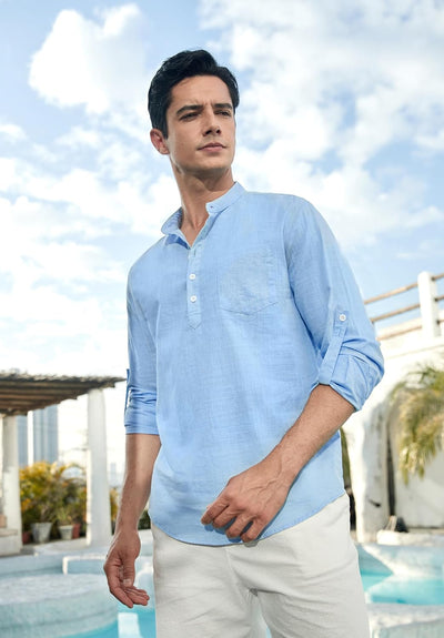 Stan katoenen overhemd met lange mouwen - casual en lichtgewicht