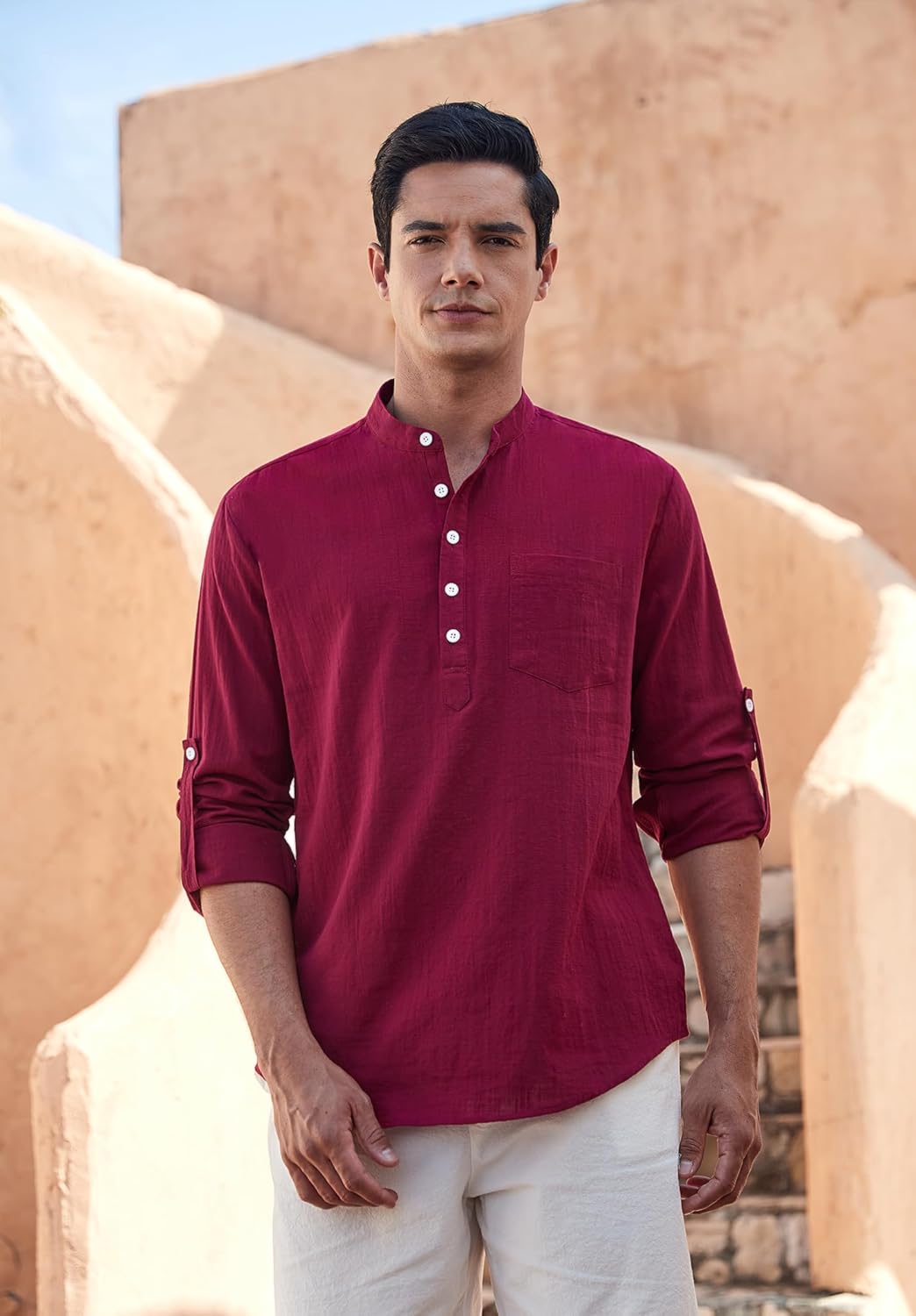 Stan katoenen overhemd met lange mouwen - casual en lichtgewicht