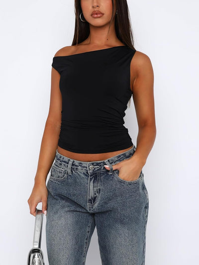 Charlotte bluzka bez ramiączek - modna i dopasowana