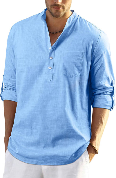 Stan katoenen overhemd met lange mouwen - casual en lichtgewicht