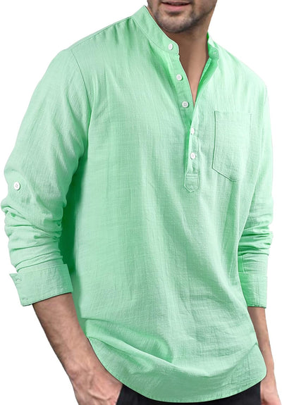 Stan katoenen overhemd met lange mouwen - casual en lichtgewicht