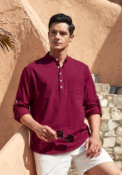 Stan katoenen overhemd met lange mouwen - casual en lichtgewicht