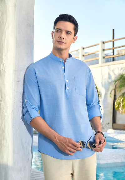 Stan katoenen overhemd met lange mouwen - casual en lichtgewicht