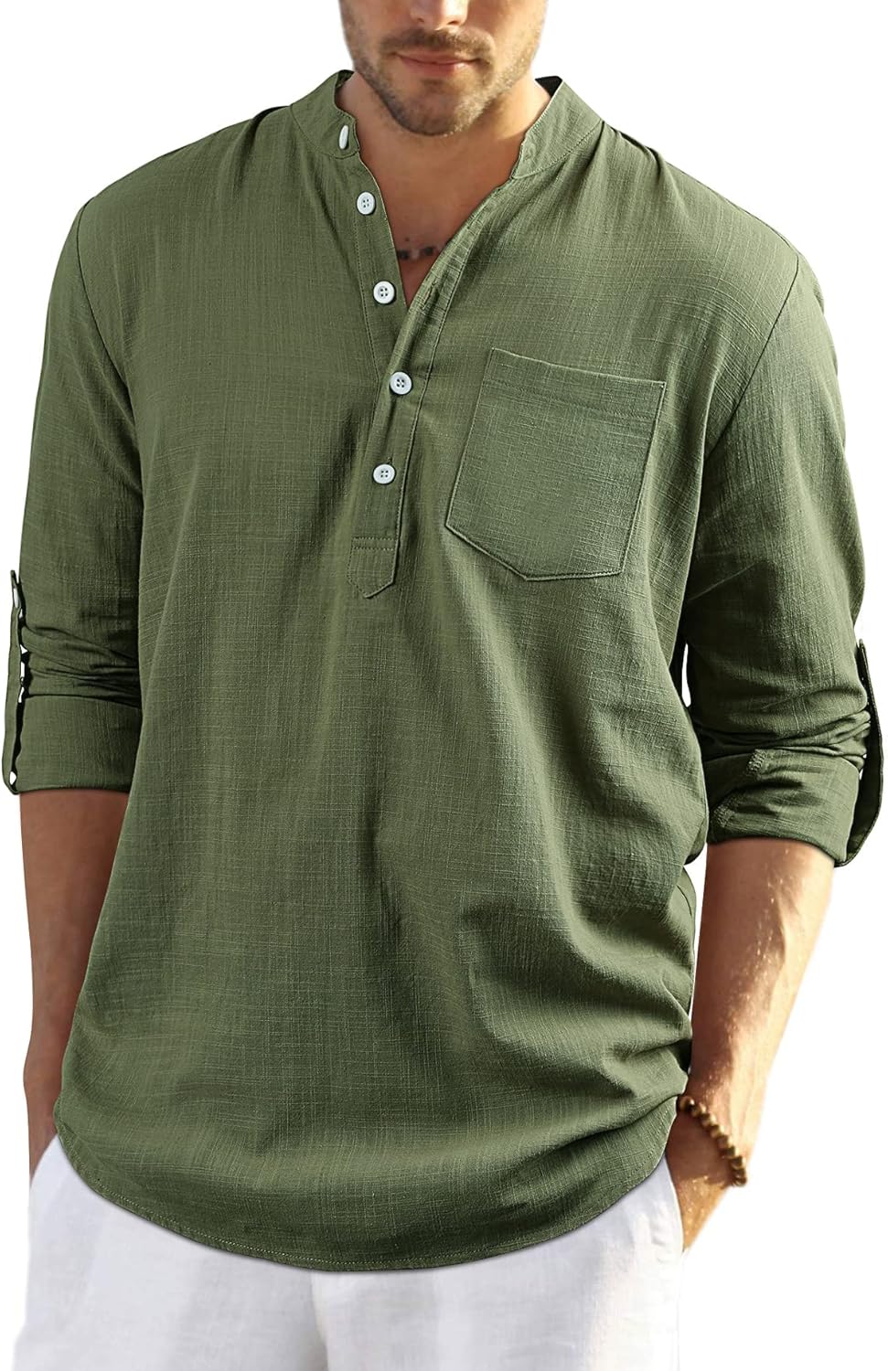 Stan katoenen overhemd met lange mouwen - casual en lichtgewicht