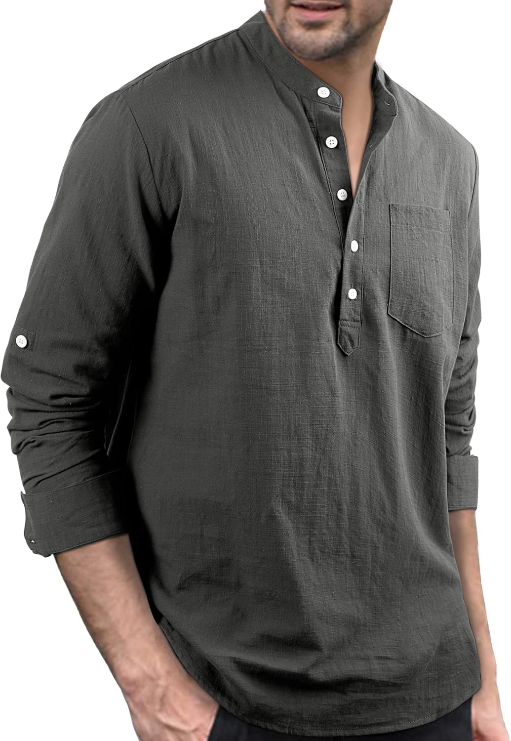 Stan katoenen overhemd met lange mouwen - casual en lichtgewicht