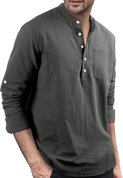 Stan katoenen overhemd met lange mouwen - casual en lichtgewicht